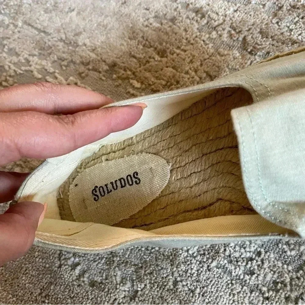 Soludos Piñata Chambray Espadrille Slip On Shoes Flats Loafers Beach: 9.5